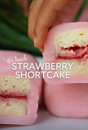 Strawberry Shortcake mochi